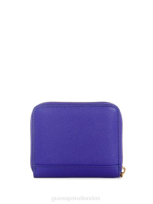 GUESS cartera laurel pequeña con cremallera alrededor mujer 0P8X3165 Violeta bolsas