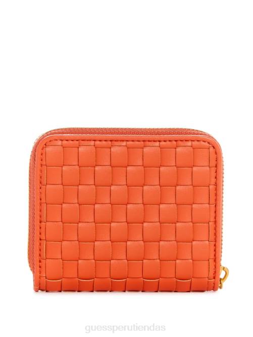 GUESS cartera lisbet pequeña con cremallera mujer 0P8X3141 amapola bolsas