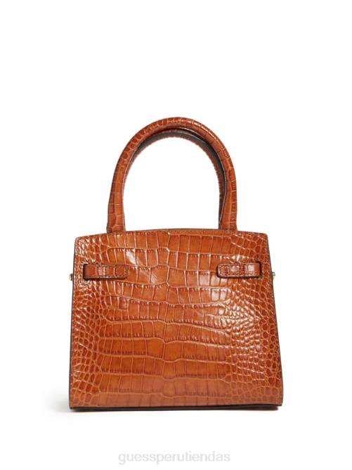 GUESS cartera mini cristina de piel mujer 0P8X3287 coñac bolsas