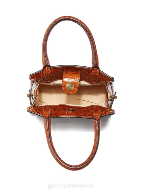 GUESS cartera mini cristina de piel mujer 0P8X3287 coñac bolsas