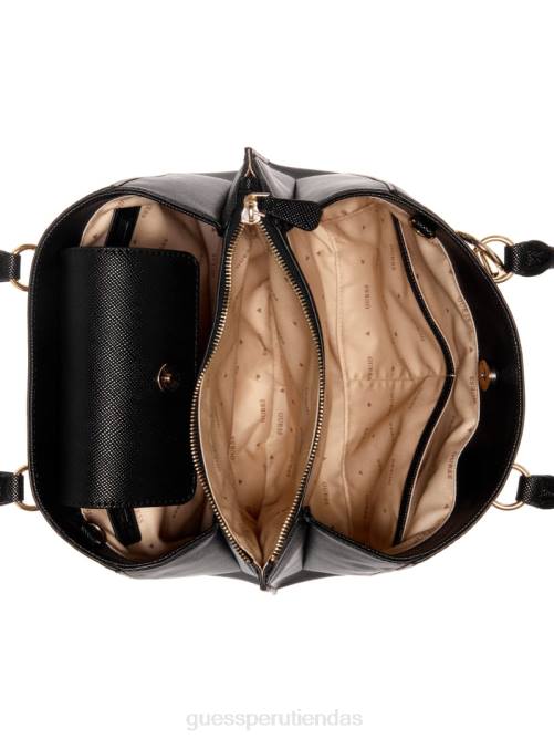 GUESS cartera novia noelle mujer 0P8X2823 estampado floral negro bolsas