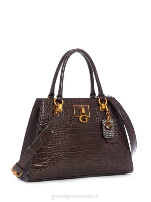 GUESS cartera novia stephi croc mujer 0P8X3293 Café exprés bolsas