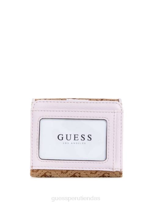 GUESS cartera pequeña aviana mujer 0P8X3166 café con leche/lila bolsas