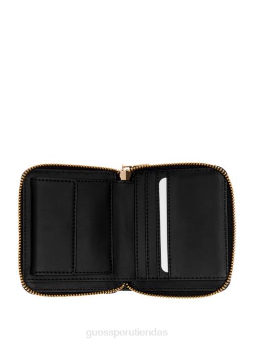 GUESS cartera pequeña con cremallera alrededor y logo ginevra mujer 0P8X3130 lavado de nubes bolsas