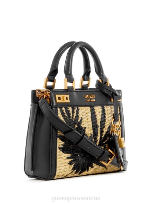 GUESS mini satchel katey de paja mujer 0P8X2984 noche azul bolsas