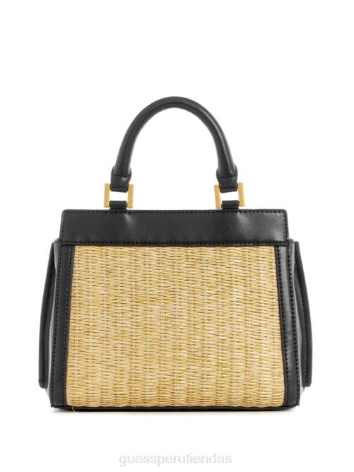 GUESS mini satchel katey de paja mujer 0P8X2984 noche azul bolsas