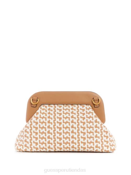 GUESS bolso de mano abey con estructura tejida mujer 0P8X3318 gris/lavado gris nube bolsas