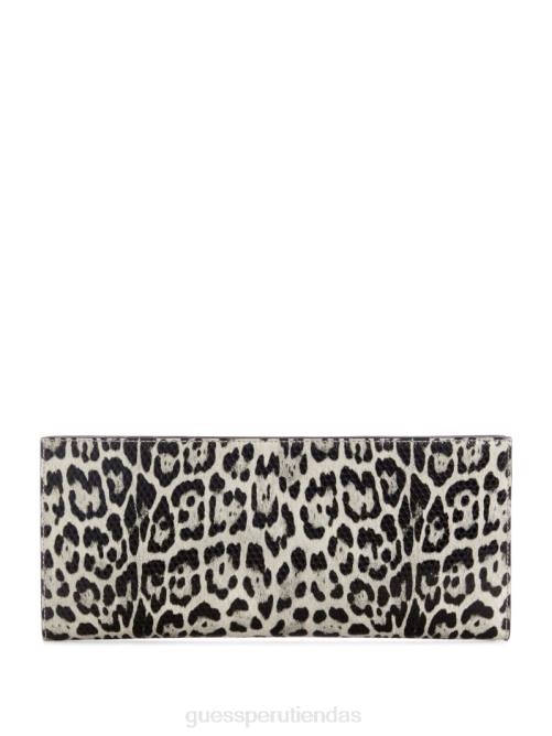 GUESS bolso de mano con estampado de leopardo mujer 0P8X2962 negro con punzón bolsas
