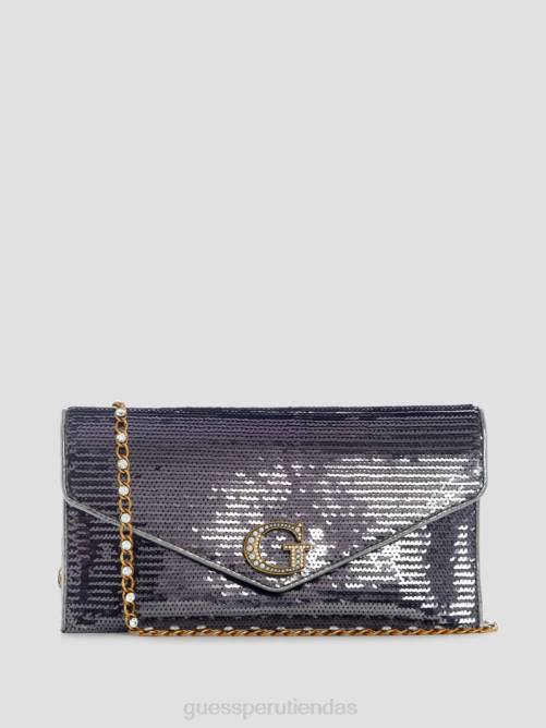 GUESS bolso de mano con lentejuelas virtuales mujer 0P8X2831 estaño bolsas