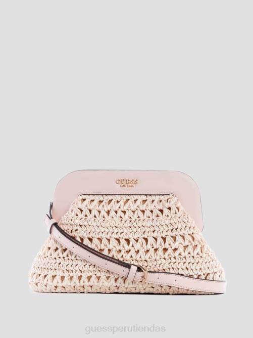 GUESS bolso de mano con marco de paja de crochet de liguria mujer 0P8X2918 teñir bolsas