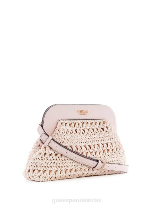 GUESS bolso de mano con marco de paja de crochet de liguria mujer 0P8X2918 teñir bolsas