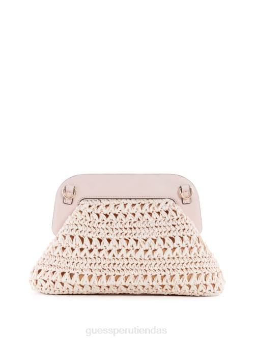 GUESS bolso de mano con marco de paja de crochet de liguria mujer 0P8X2918 teñir bolsas