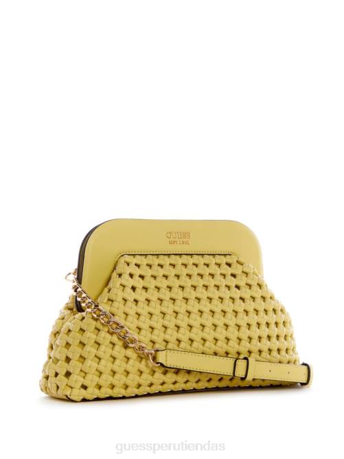 GUESS bolso de mano con marco sicilia mujer 0P8X3319 luz de oro bolsas