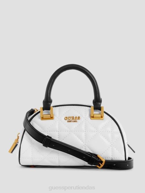 GUESS bombín acolchado en color rojo suave mujer 0P8X2755 blanco multicolor bolsas