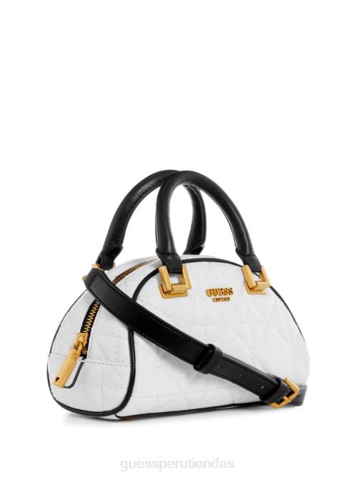 GUESS bombín acolchado en color rojo suave mujer 0P8X2755 blanco multicolor bolsas