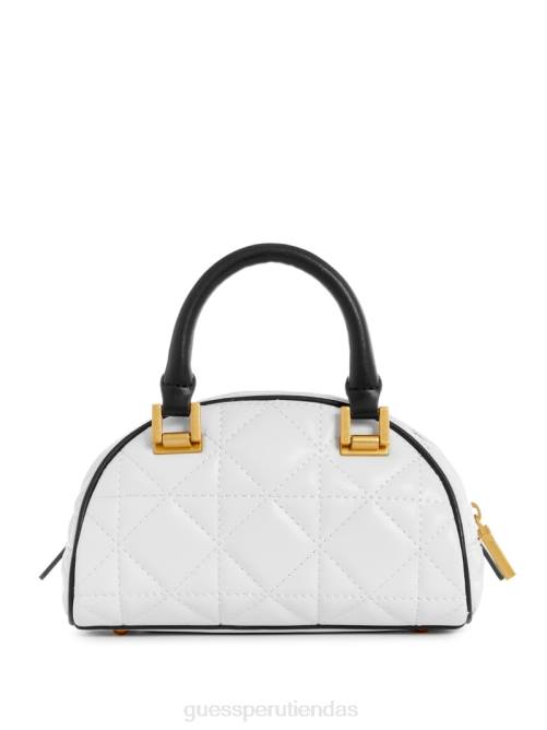 GUESS bombín acolchado en color rojo suave mujer 0P8X2755 blanco multicolor bolsas