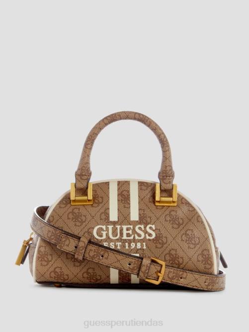 GUESS mini bombín Mildred quattro g mujer 0P8X2757 logotipo de café con leche bolsas