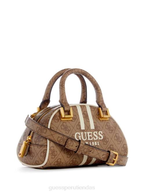 GUESS mini bombín Mildred quattro g mujer 0P8X2757 logotipo de café con leche bolsas