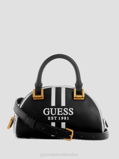GUESS mini bombín rojo suave mujer 0P8X2756 estampado floral negro bolsas