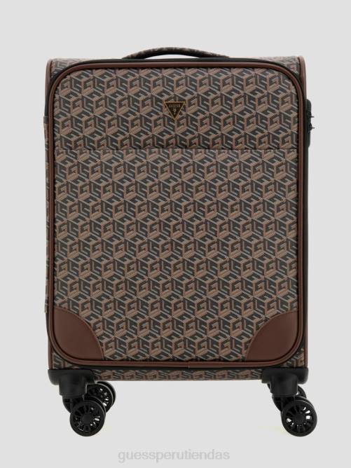 GUESS Maleta trolley de cabina de 4 ruedas ederlo mujer 0P8X3190 estampado floral negro bolsas