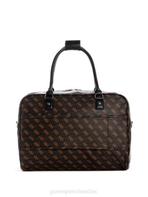GUESS bolsa de lona hemingway mujer 0P8X3215 marrón bolsas