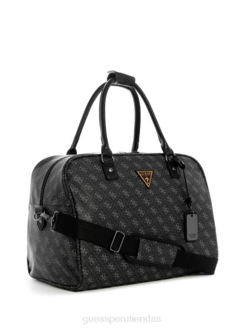GUESS bolsa de lona hemingway mujer 0P8X3223 carbón multi bolsas
