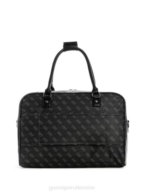 GUESS bolsa de lona hemingway mujer 0P8X3223 carbón multi bolsas