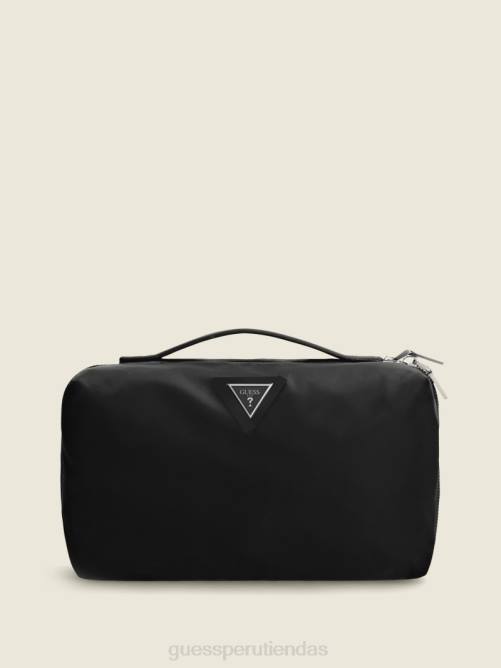 GUESS bolsa de viaje certificada mujer 0P8X3201 estampado floral negro bolsas