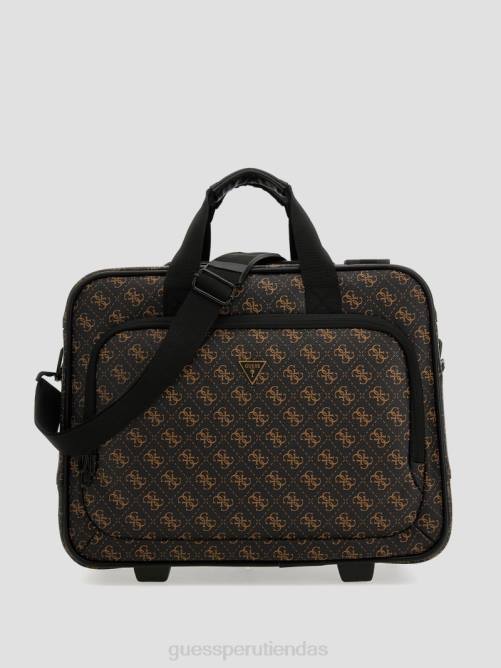 GUESS bolsa de viaje con ruedas piloto vezzola mujer 0P8X3168 brocado azul bolsas