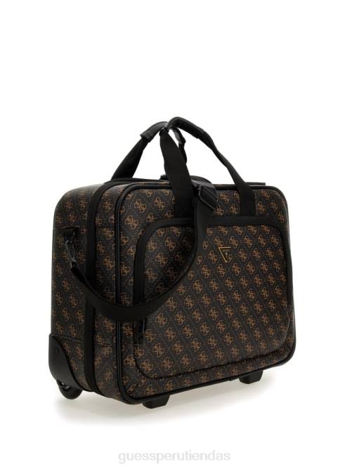 GUESS bolsa de viaje con ruedas piloto vezzola mujer 0P8X3168 brocado azul bolsas