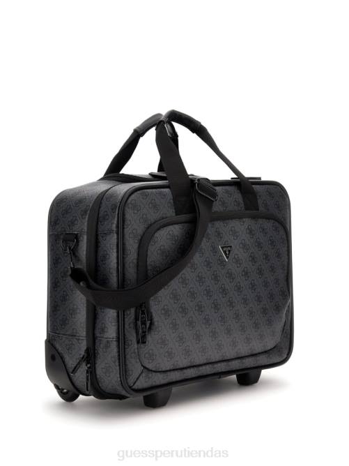GUESS bolsa de viaje con ruedas piloto vezzola mujer 0P8X3171 carbón multi bolsas