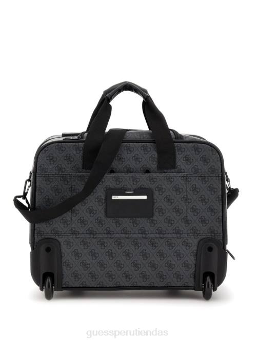 GUESS bolsa de viaje con ruedas piloto vezzola mujer 0P8X3171 carbón multi bolsas