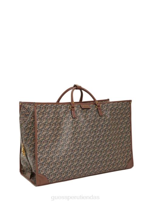GUESS bolso de lona ederlo mujer 0P8X3184 estampado floral negro bolsas