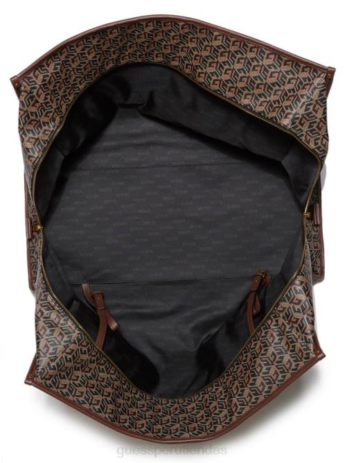 GUESS bolso de lona ederlo mujer 0P8X3184 estampado floral negro bolsas