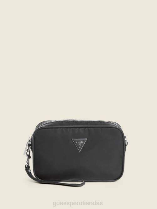 GUESS neceser pequeño certosa mujer 0P8X3202 estampado floral negro bolsas
