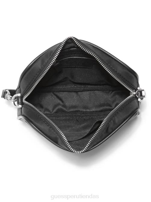 GUESS neceser pequeño certosa mujer 0P8X3202 estampado floral negro bolsas
