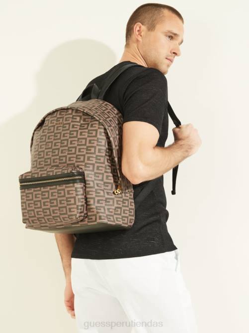 GUESS mochila compacta escape mujer 0P8X3249 marrón bolsas