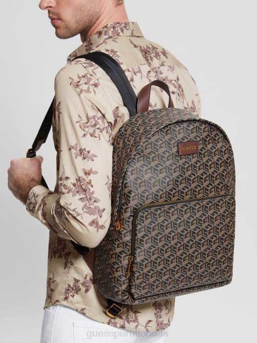 GUESS mochila ederlo mujer 0P8X3182 estampado floral negro bolsas