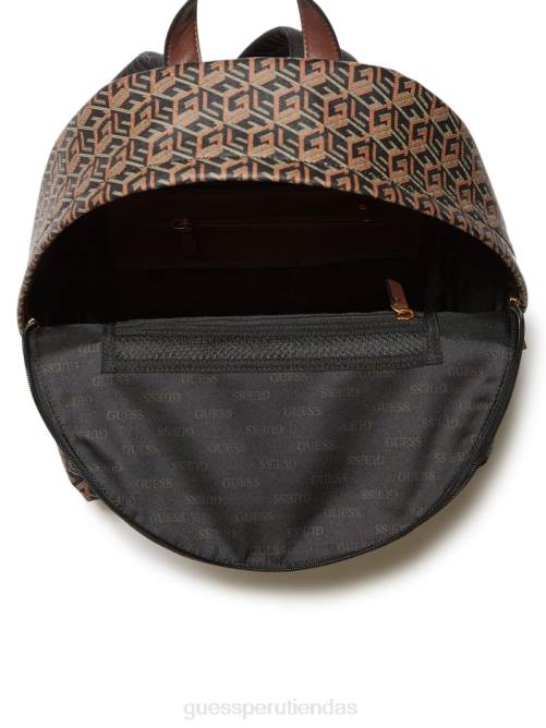 GUESS mochila ederlo mujer 0P8X3182 estampado floral negro bolsas