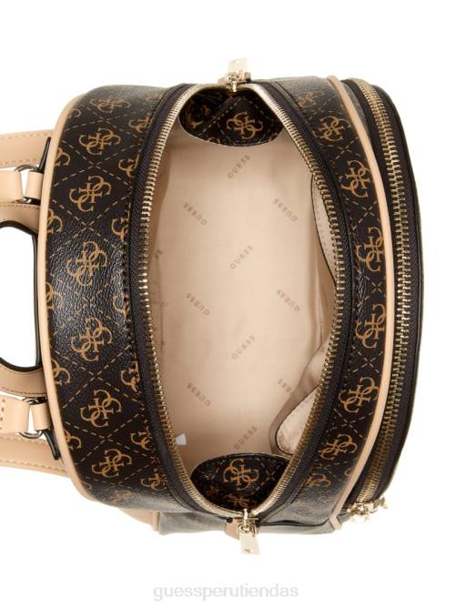 GUESS mochila grande con logo de manhattan mujer 0P8X3211 marrón bolsas