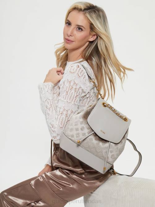 GUESS mochila inia mujer 0P8X3213 gris bolsas