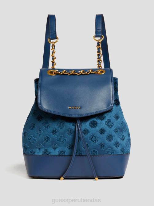 GUESS mochila kimi de terciopelo mujer 0P8X3220 Armada bolsas