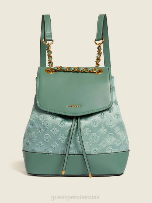 GUESS mochila kimi de terciopelo mujer 0P8X3238 agua bolsas