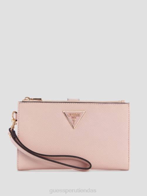 GUESS organizador laurel con doble cremallera mujer 0P8X3149 Rosa Rosa bolsas