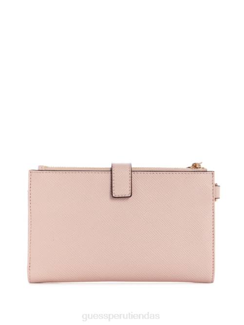 GUESS organizador laurel con doble cremallera mujer 0P8X3149 Rosa Rosa bolsas