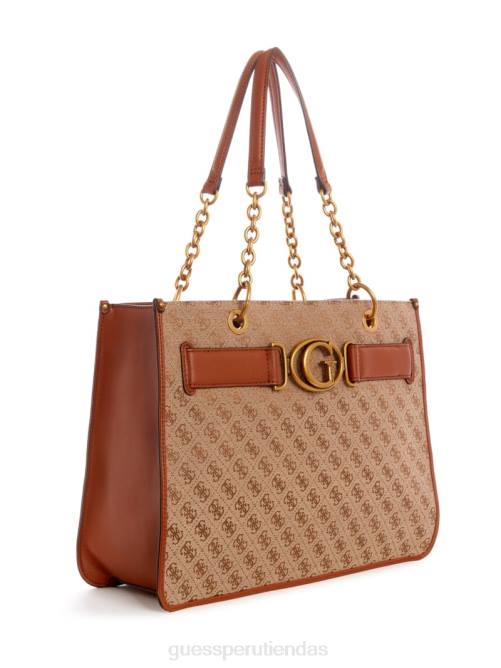 GUESS bolso aviano mujer 0P8X3090 café con leche/coñac bolsas