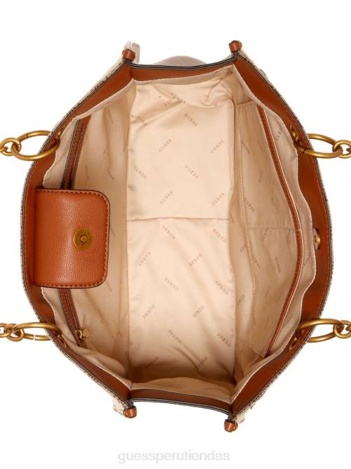 GUESS bolso aviano mujer 0P8X3090 café con leche/coñac bolsas