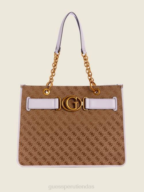 GUESS bolso aviano mujer 0P8X3111 café con leche/lila bolsas