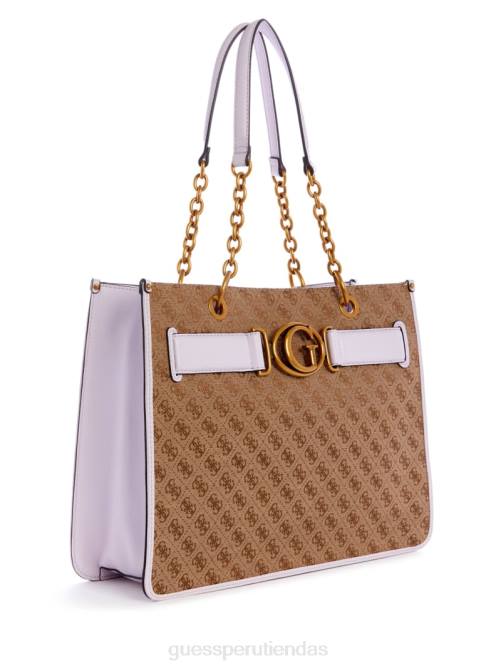 GUESS bolso aviano mujer 0P8X3111 café con leche/lila bolsas