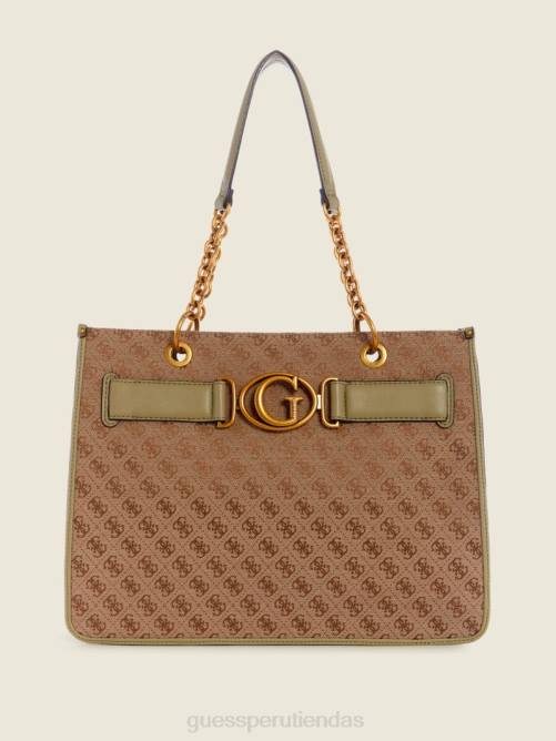GUESS bolso aviano mujer 0P8X3115 café con leche/celadón bolsas